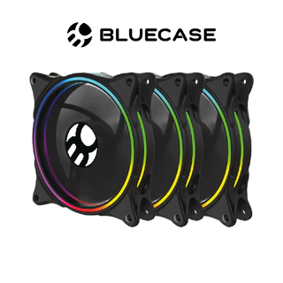Cooler Fan Kit com 3 Unidades ARGB CONTROLAVEL K06ARGB LED 120MM BLUECASE