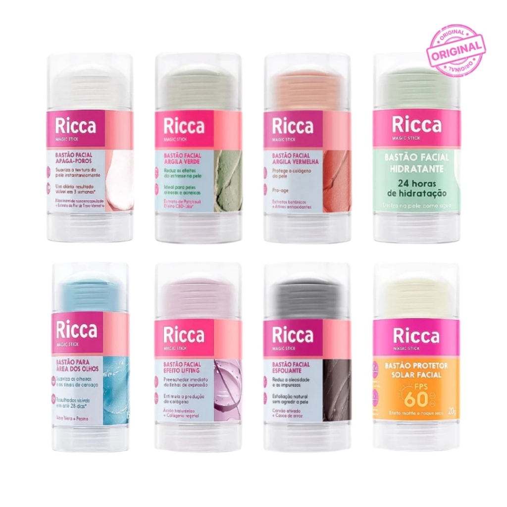 RICCA Bastão Facial - Escolha o Seu | Shopee Brasil