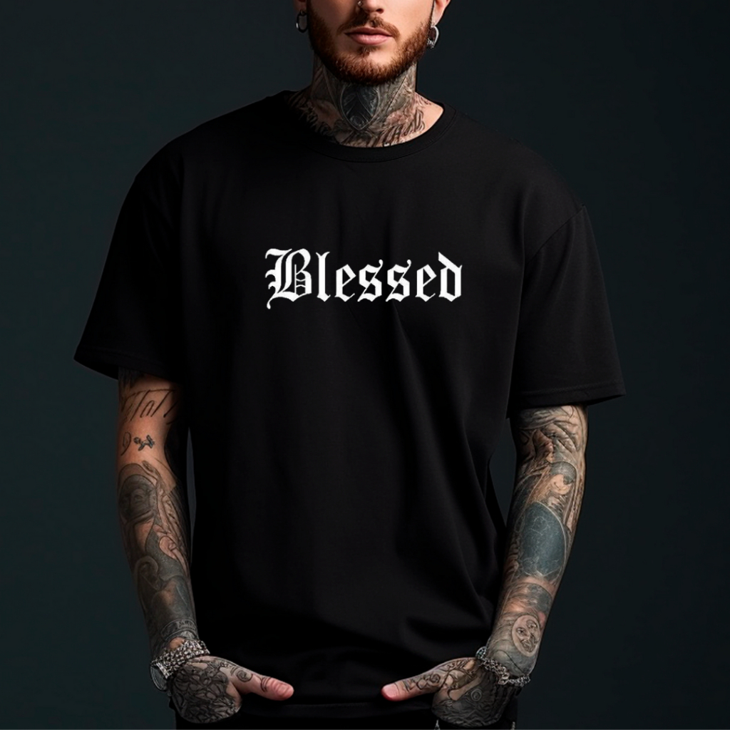 Camisa Camiseta Oversized Blessed Streetwear Algodão Masculino | Shopee ...