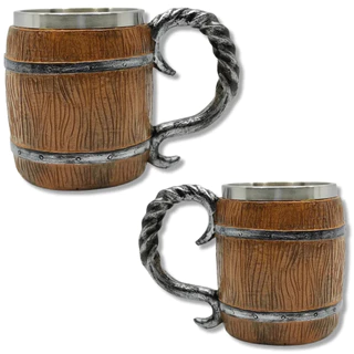 Caneca Barril 3d Chopp Termico Resina E Aluminio
