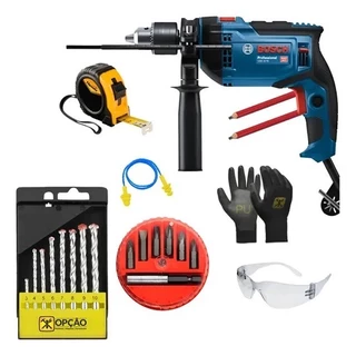 Furadeira De Impacto 1/2'' Gsb 16 Re 850w Bosch Com Kit Acess em Oferta na Shopee