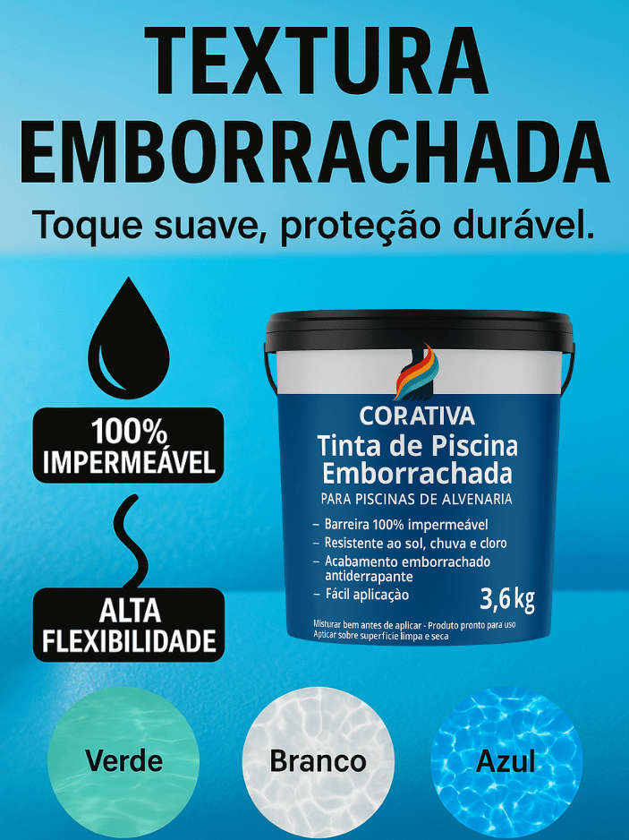 Tinta Emborrachada para Piscina 3,6Kg – Impermeabilizante Borracha ...