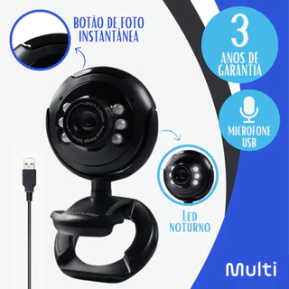 WebCam 480p 16mp Usb Câmera Pc Nightvision Com Microfone Visão Noturna WC045