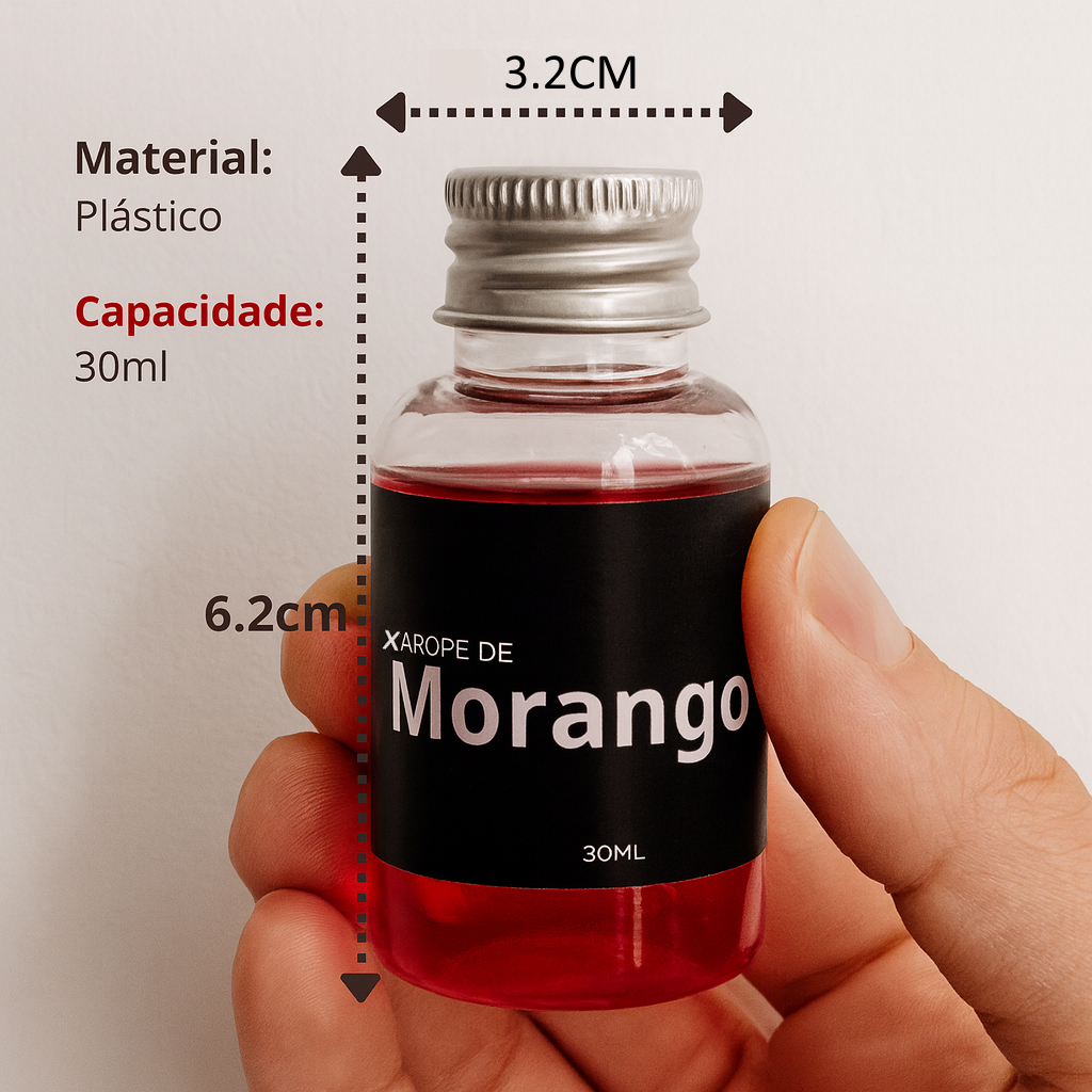 Kit 06 Xaropes para Drink 30ml - Sem Álcool - Saborize seu Drink
