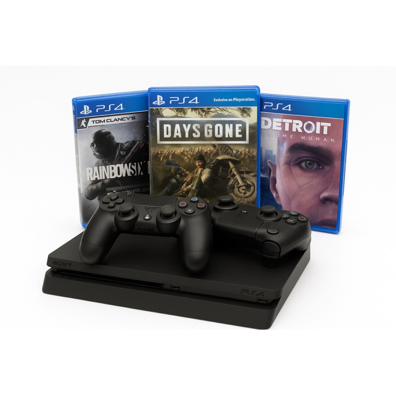 PS4 Slim Completo + Controle + 3 Jogos | Com Garantia | Pronta Entrega ...