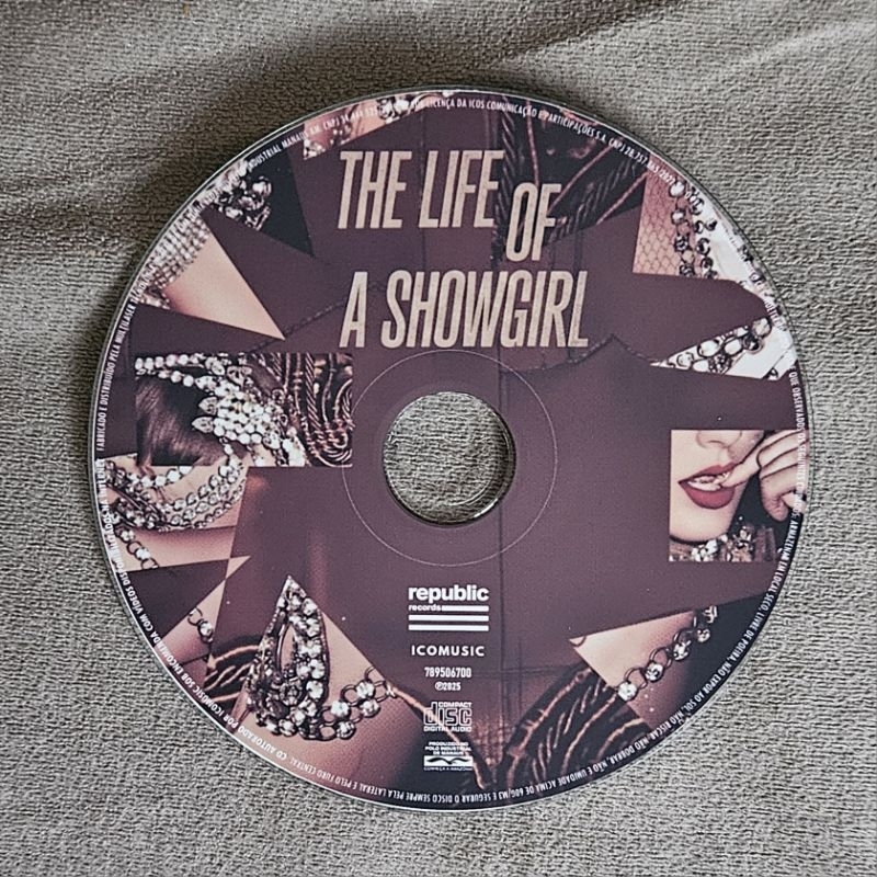 Cd Taylor Swift - The Life Of A Showgirl (versão Fan-made) 2025