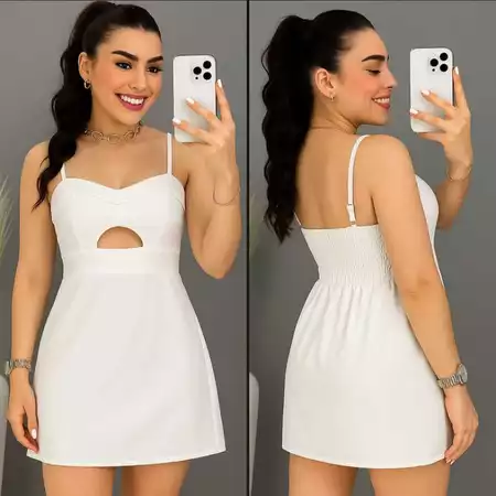 Vestido macaquinho feminino alfaiataria - 100% viscose 