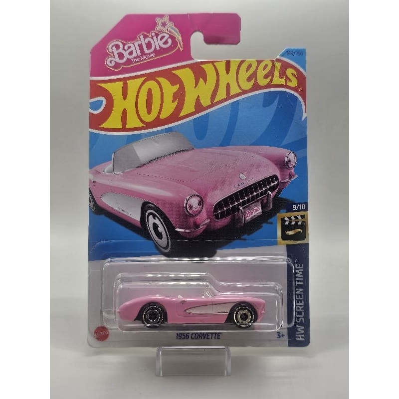 HOT WHEELS BARBIE The Movie Corvette 1956 HW Screen Time 3/10 Collector