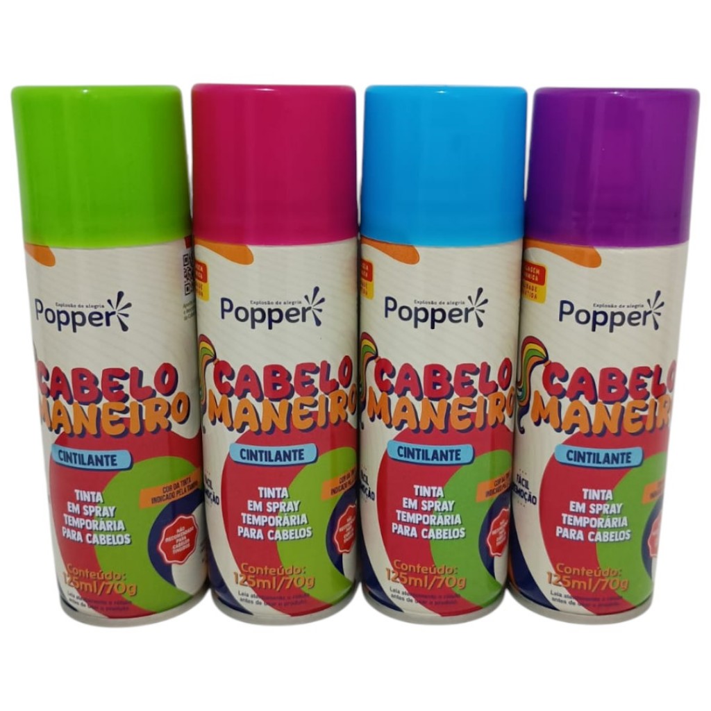 Tinta Cabelo Maluco | Temporário para Colorir o Cabelo | Spray de ...