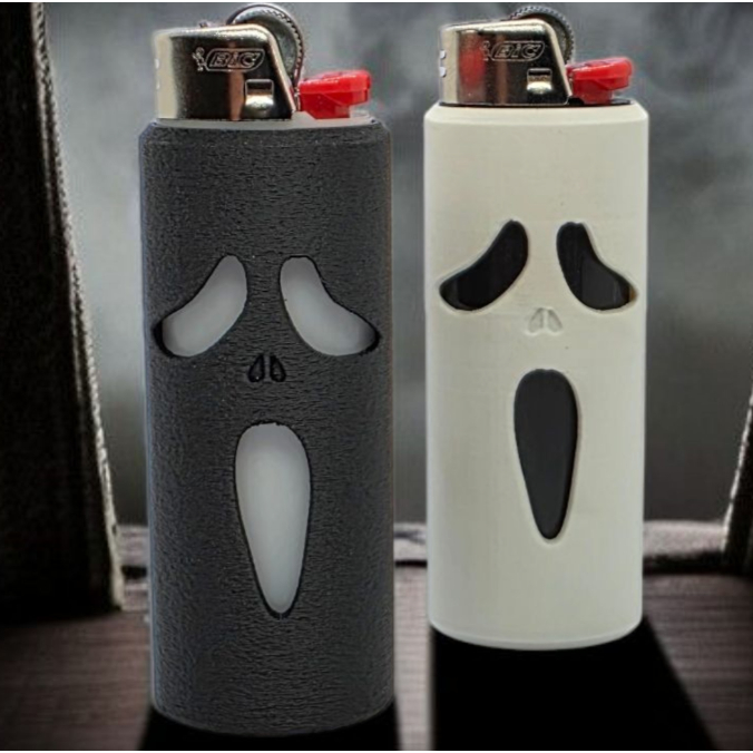 Chaveiro case para isqueiro grande | porta Bic ghostface