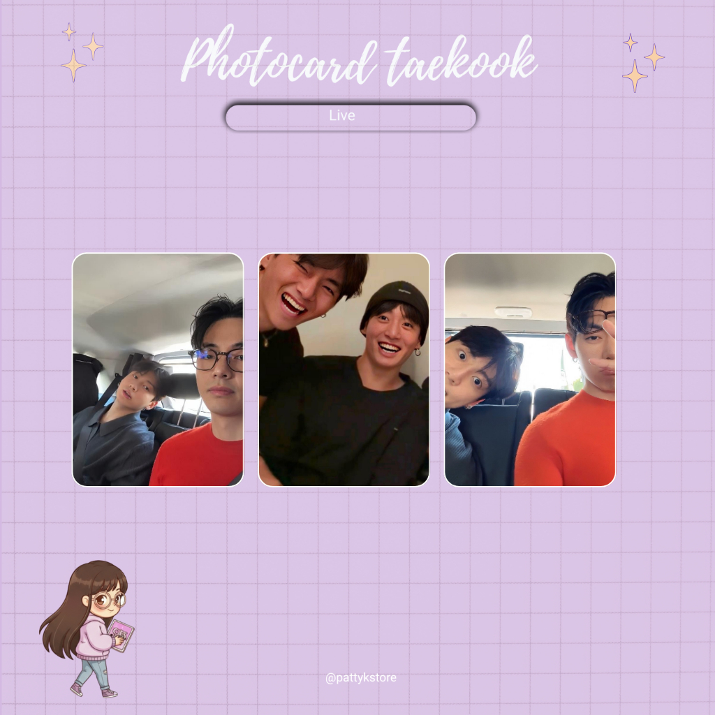 taehyung & Jungkook | 10 Photocards Fãnmade| taekook - vkook | BTS