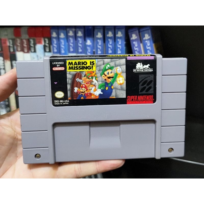 Mario Is Missing! Original SNES Super Nintendo | Shopee Brasil
