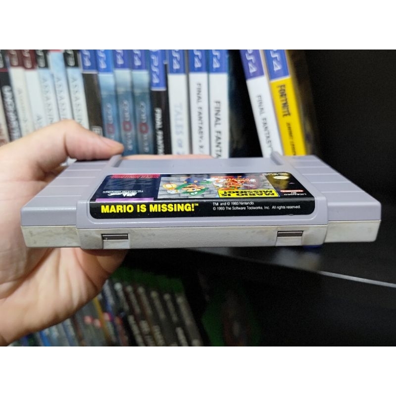 Mario Is Missing! Original SNES Super Nintendo | Shopee Brasil