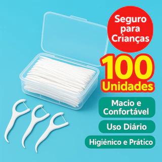 Kit 50/100/200/300 Unidades de Fio Dental Infantil em Formato de Arco Ultra Fino Para Limpeza Eficaz em Oferta na Shopee