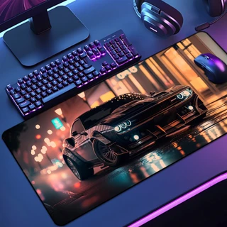 Mouse Pad Grande Carros Esportivo 65x30 70x35 80x35 90x40 90x50 120x60Antiderrapante Borda Costurada