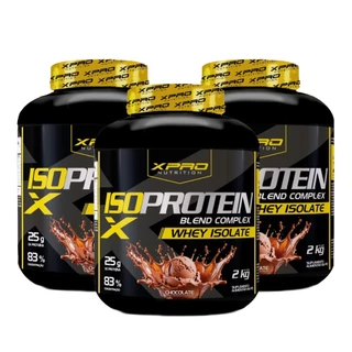 Kit 3x Whey Protein Isolado Iso Blend Complex -  XPro Nutrition em Oferta na Shopee
