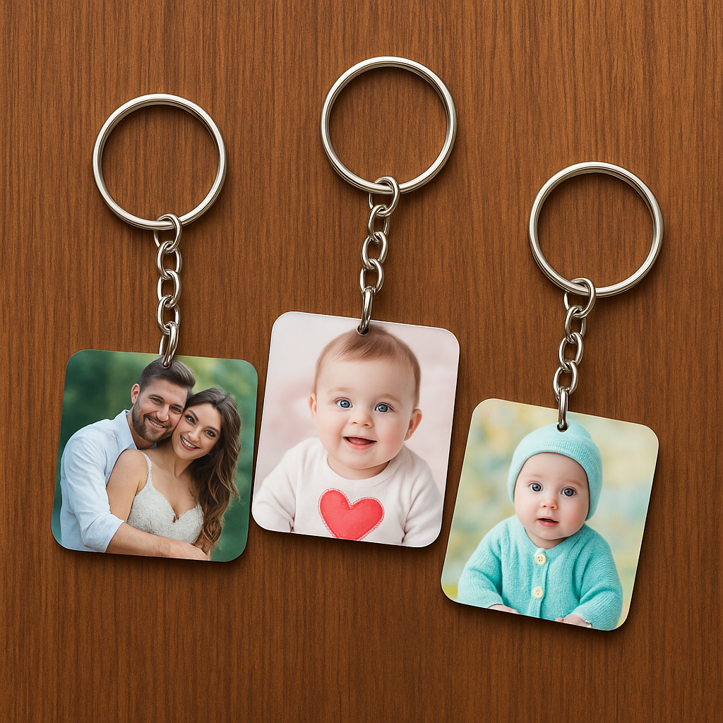 Kit 3 Chaveiros Personalizados com Foto em MDF 3mm – Lembrancinha ...