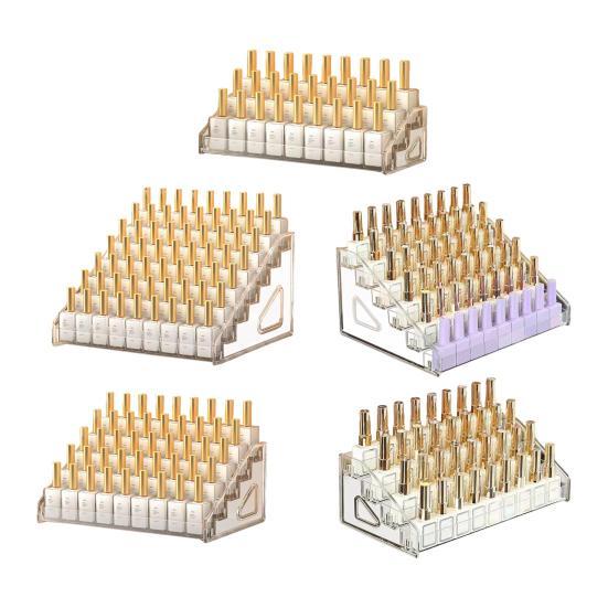 Organizador Expositor de Acrílico em Degraus para Esmaltes, 