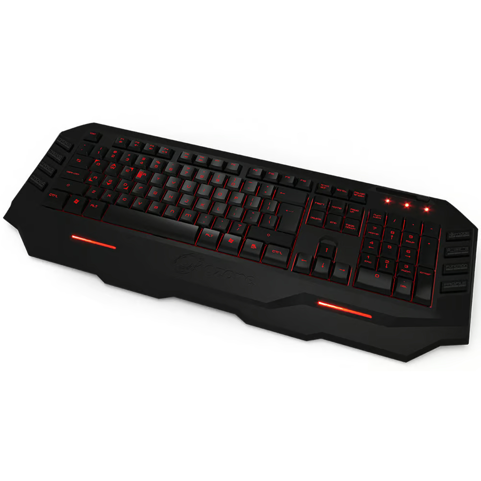 Teclado Gamer Ozone Blade ABNT2 - Iluminação Dupla e Teclas Macro (OZBLADEBR)