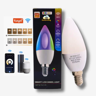 Lâmpada Inteligente RGB E14 ou GU10 Compatível com Alexa e Google App Tuya Smart Life Wi-Fi Spot