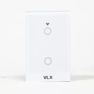 Interruptor Inteligente WiFi Touch 2 Botões Compatível com VOZ Alexa e Google Assistant VLX