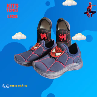 Tênis Infantil Homem-Aranha com LED - Calce Facil