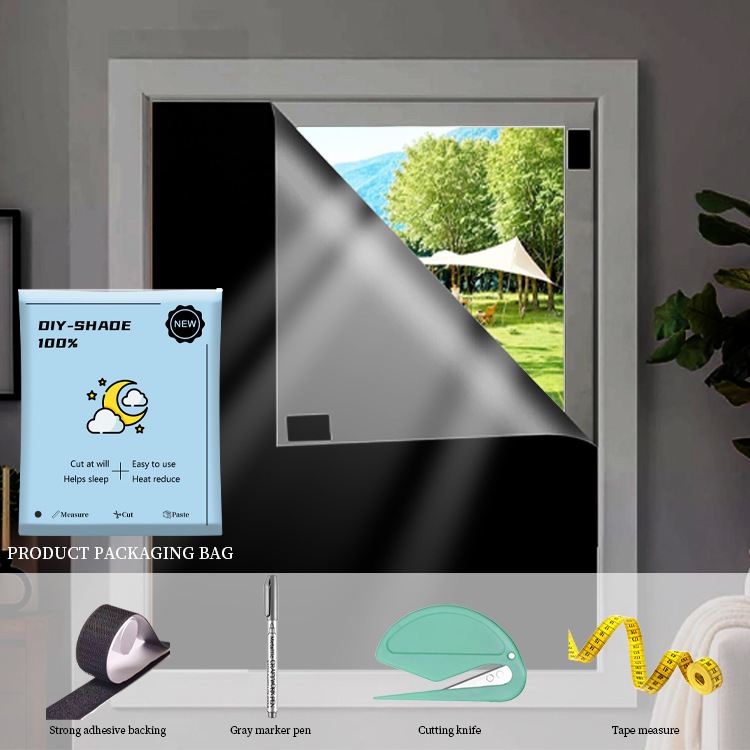 Cortina Painel Blackout com Velcro para Sala Quarto Cozinha Varias Cores-BB