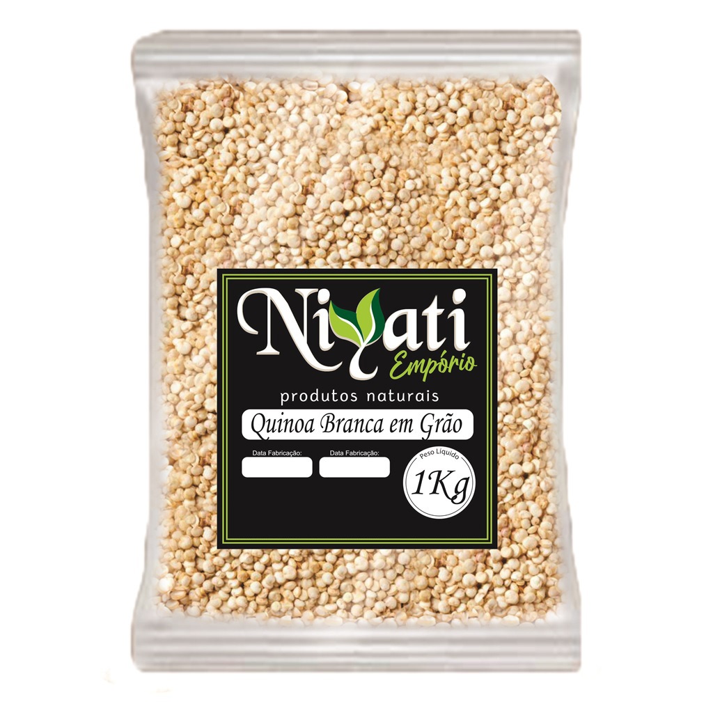 Quinoa Branca em Grãos 1kg Quinua Rica em Fibras e Ferro | Shopee Brasil