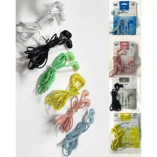 KIT 10 FONES DE OUVIDO ESTÉREO COM FIO E MICROFONE COLORIDO