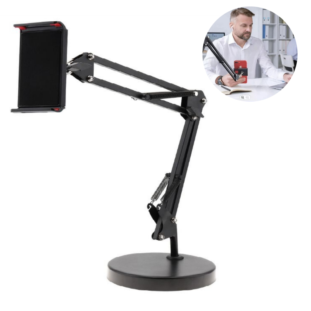 koolehaoda Tablet-Halterung für Mikrofonständer, 360° drehbar