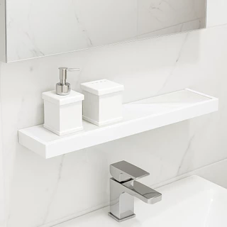 Prateleira Cerâmica PR70262 Box 70x11 C/Kit de Fixação
