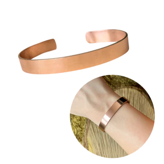 Pulseira de Cobre 100% puro sem verniz 7mm Bracelete de Cobre Puro em Oferta na Shopee