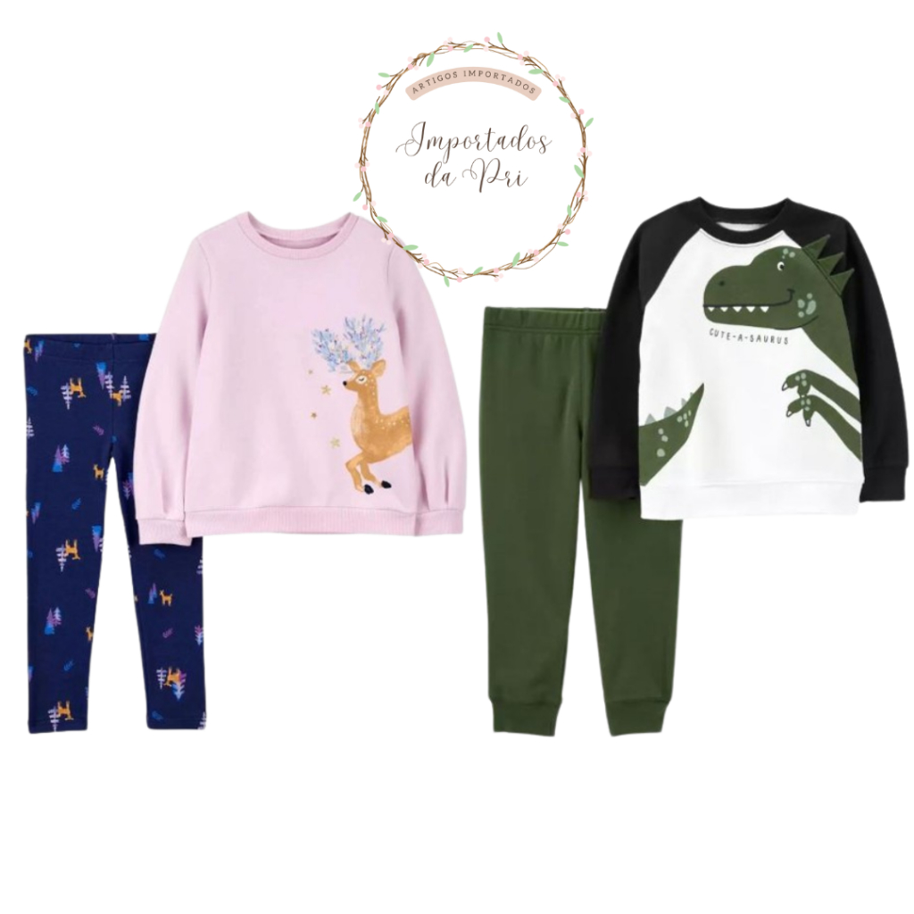 Conjunto Moletom 2 peças Carter's em Oferta na Shopee