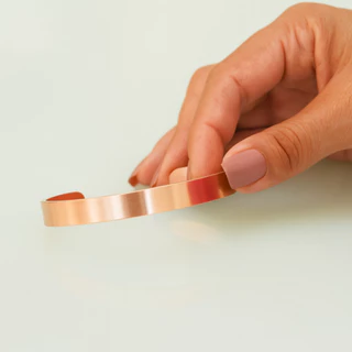 Pulseira De Cobre Puro 100% Natural média 15 cm Bracelete de Cobre 100% em Oferta na Shopee