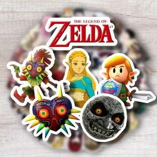 Pack 50 unidades mini 5cm adesivos Zelda game figurinhas stikers autocolante