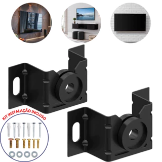 Suporte TV Fixo Universal Smart LED LCD UHD 4K Parede Painel 10 Até 90 Polegadas