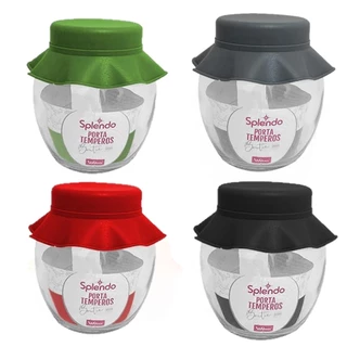 Porta Tempero Grande Pote de Vidro 370 ml Porta Condimento Grande de vidro 370 ml em Oferta na Shopee