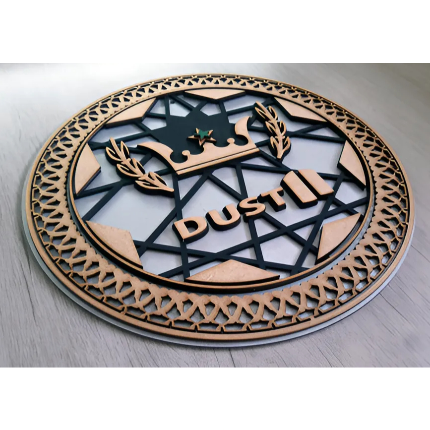 Placa Decorativa em Relevo Dust 2 Counter Strike CS