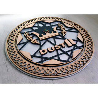 Placa Decorativa em Relevo Dust 2 Counter Strike CS