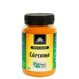 Cúrcuma em Pó Orgânica Certificada 250gr 100% Pura  Kampo De Ervas - Açafrão da Terra Natural Vegano