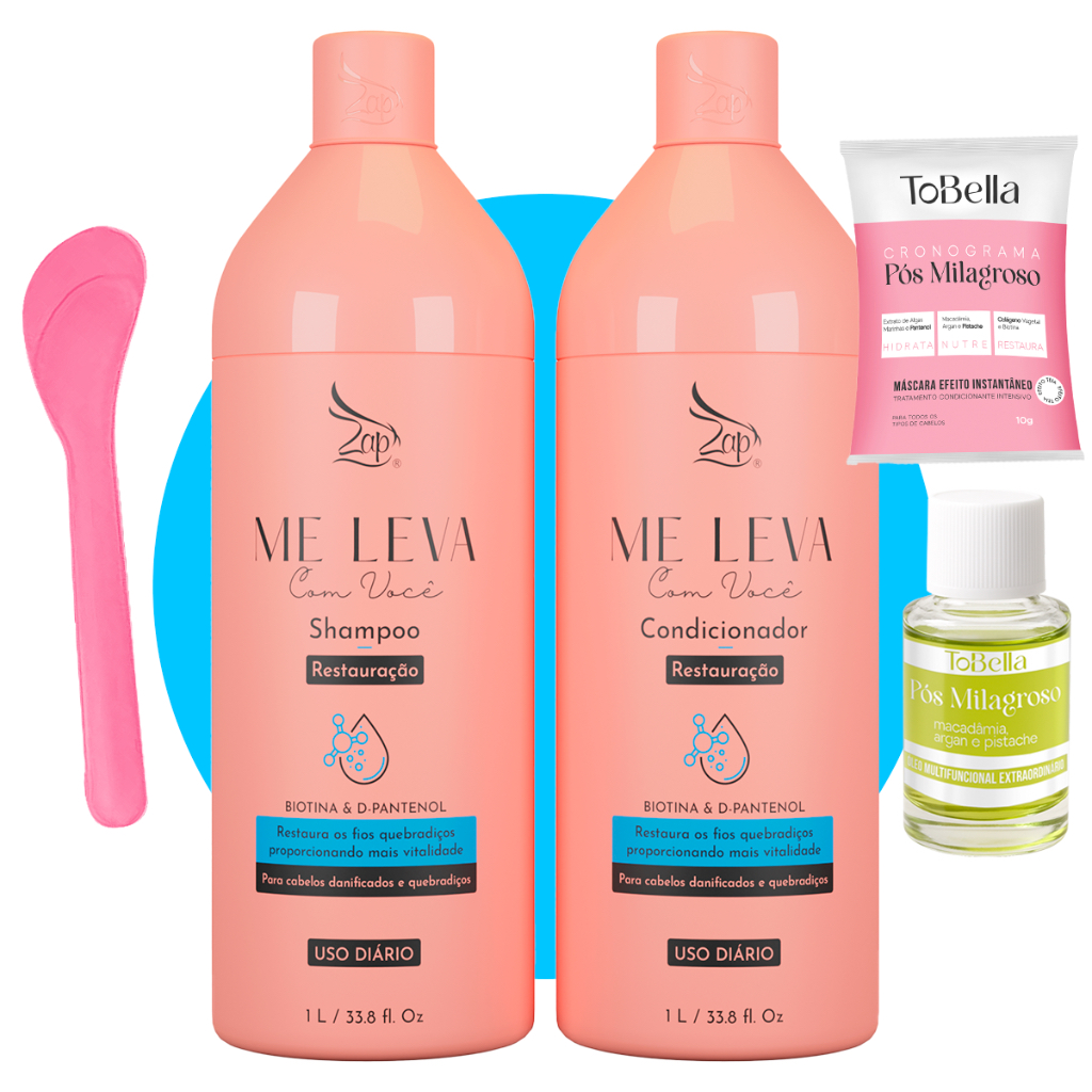 Zap Kit Shampoo Condicionador HIDRATAÇÃO RESTAURAÇÃO NUTRIÇÃO
