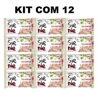 Kit 12 Sabonete Siene Rosas Vermelhas Barra 85g.