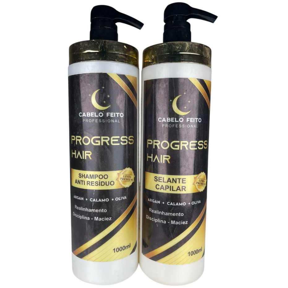 Selagem Progressiva Progress Hair Cabelo Feito Baruc 0% Formol 2 Passos 1KG