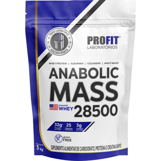 Anabolic Mass 28500 Hipercalórico 3kg Profit Labs + Coqueteleira — foto 2 — Achou Levou Brasil