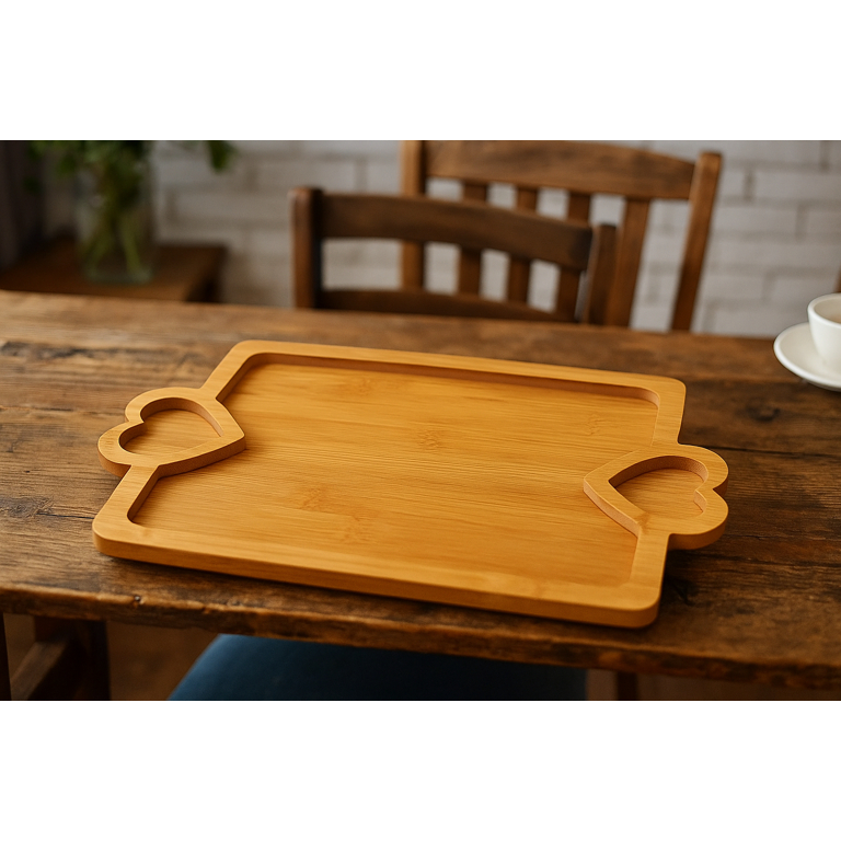 食器 human made heart bamboo board Kit 4 Bandejas Pires De Bambu Formato Coração 12cm Lyor | MercadoLivre