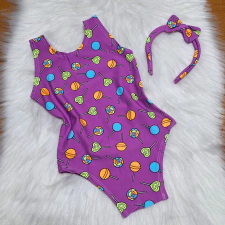 Maiô sunset infantil estampado