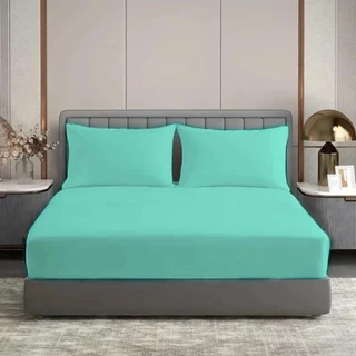 Kit Jogo Lençol forro De Cama casal Padrão 3 Peças Lisos slin Com Elástico 200 fios Oferta em Oferta na Shopee