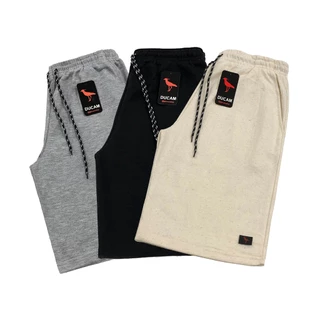 Kit 3 Bermudas Moletom Masculino Cores Sortidas Ducam Treino Academia em Oferta na Shopee