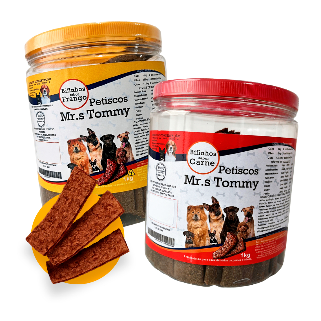 Petiscos Bifinho Para Cachorro Delicioso Super Premium 1kg em Oferta na Shopee