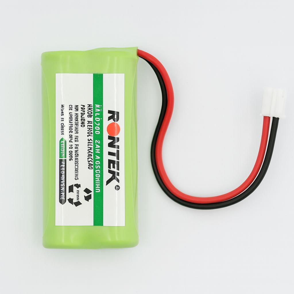 Batteria Tevion DECT MD82772 2.4V 600mAh Ni-MH, Verde, Compatibile Con Telstra, Swissvoice, FRITZ!FON, Switel, Medion E Molti Altri Telefoni Cordless